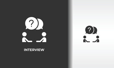 Interview Vector, Icon Or Logo Sign Isolated Symbol Illustration