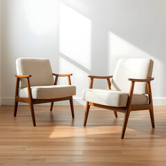 two chairs in a room