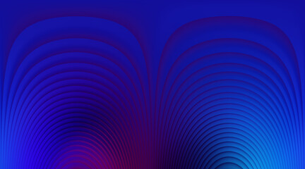 Fototapeta premium Concentric Blue Waves Background Gradient Design Elegant Dark Semicircle Patterns