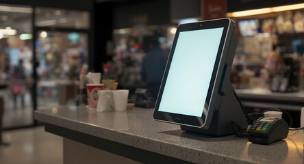 Modern Point of Sale System With Blank Screen