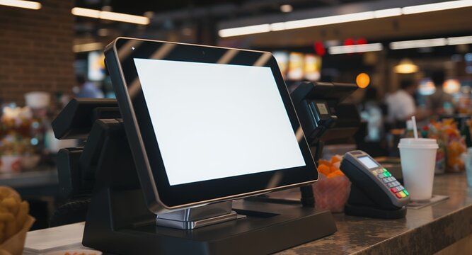 Modern Point of Sale (POS) System with Blank Screen