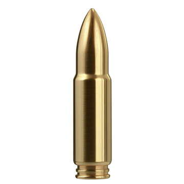 AI Image A glimmering depiction of a singular bullet shimmering against a backdrop of deepest