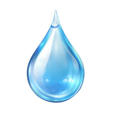 AI Image: Luminescent azure droplet against a void backdrop, a symbol of pristine clarity and