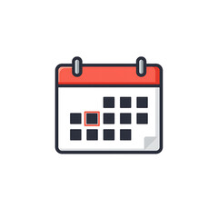 Calendar icon illustration vector design business schedule appointment reminder