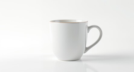 Fototapeta premium White Coffee Mug on White Background