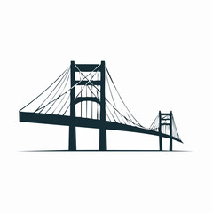Fototapeta premium bridge vector icon design