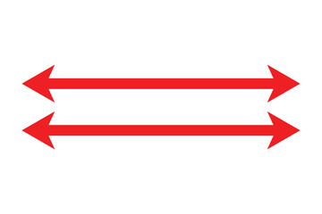 Double Sided Arrow icon, two sided arrow icon, double arrow icon, vector illustration.