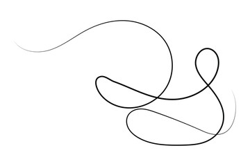 Obraz premium squiggle wave and wavy curve thin line icon, abstract wave line icon.