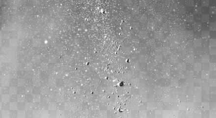 Obraz premium A captivating abstract photograph of water, showcasing the elegance of bubbles against a grey backdrop, giving sense of mystery and subtle movement. vector png illustration