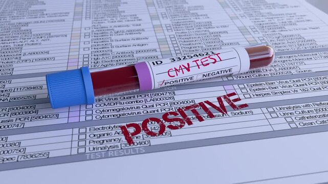 CMV Test Positive - Blood Test Result