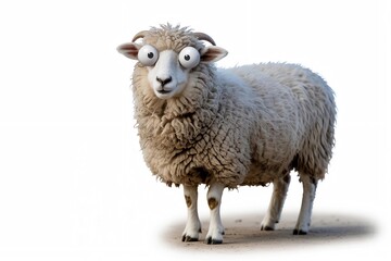Fototapeta premium sheep isolated on white