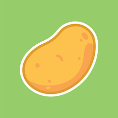 Cute Potato Cartoon Illustration for Organic Farming, Food Packaging, and Healthy Lifestyle Concepts