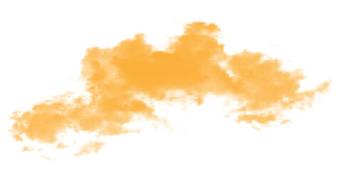 Realistic Smoke Cloud on Transparent Background