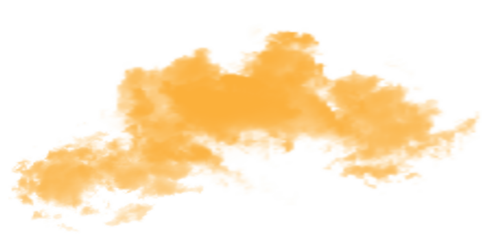 Realistic Smoke Cloud on Transparent Background