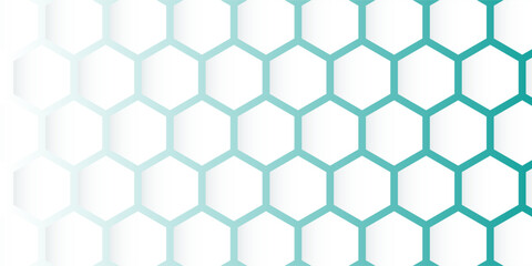 Futuristic abstract tech white 3D hexagon background. Medicine and biotechnology. Vector stock illustration.