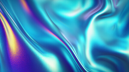 Shimmering satin like surface with subtle linear ridges and blended hues forming graceful flowing folds.
