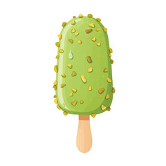 matcha ice cream with peanut sprinkles