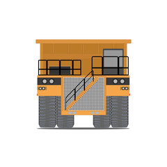 Mining Dumper Truck Front View