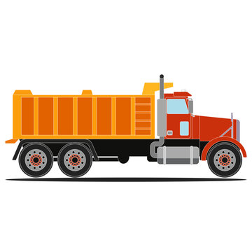 Red Truck Isolated with white background