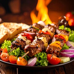 Grilled meat skewers (2)