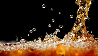 Extreme Macro of Bubbles in a Glass of Cola