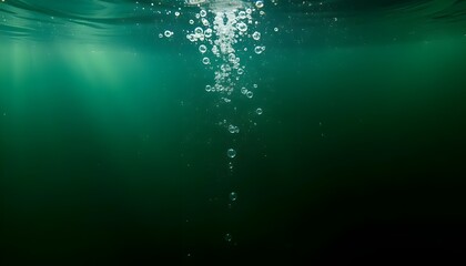 Magical Bubbles in a Sunbeam-Lit Forest Pond