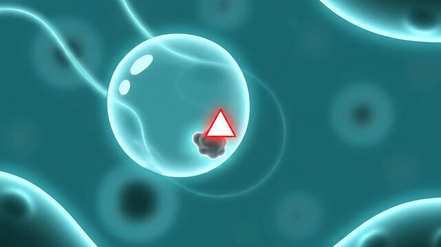 Tech-UI Fusion Map - Autophagosome and Lysosome Icons Magnetize, Fuse, Clarity Gauge Ring Completes