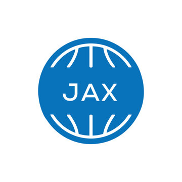 JAX Basketball Icon Logo. JAX Design for Sports Team, Club, and Athletic Branding. JAX Best Icon.
