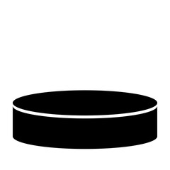 Stand vector silhouette , clip art, and symbol. Shilhouette of  stand property concept and simple design