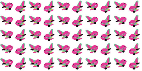 Abstract illustration of a cartoon airplane