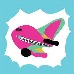 vector illustration of airplane