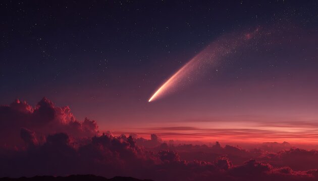 night sky with stars - Powered by Adobe