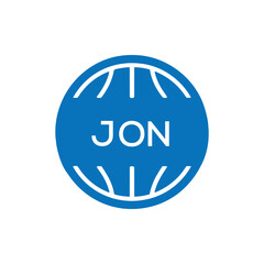 JON Basketball Icon Logo. JON Design for Sports Team, Club, and Athletic Branding. JON Best Icon.
