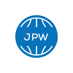 JPW Basketball Icon Logo. JPW Design for Sports Team, Club, and Athletic Branding. JPW Best Icon.

