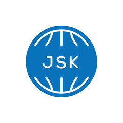 JSK Basketball Icon Logo. JSK Design for Sports Team, Club, and Athletic Branding. JSK Best Icon.
