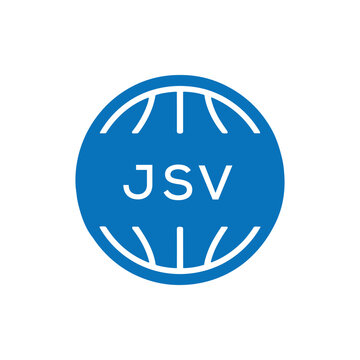 JSV Basketball Icon Logo. JSV Design for Sports Team, Club, and Athletic Branding. JSV Best Icon.
