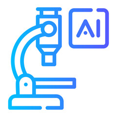 ai microscope icon