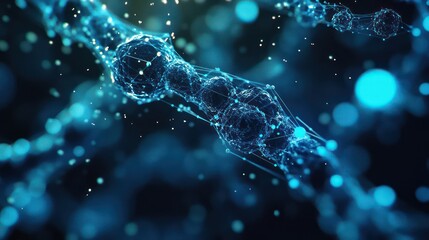 Exploring molecular structures in science digital realm abstract visualization high-tech environment close-up view innovation