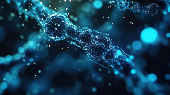 Exploring molecular structures in science digital realm abstract visualization high-tech environment close-up view innovation