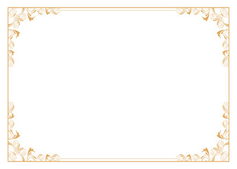 gold frame with a border