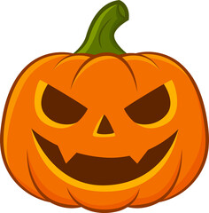Jack-o'-lantern pumpkin color for halloween illustration design