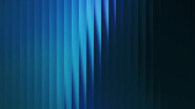 Futuristic glass abstract 4k video background pattern abstract blue vertical lines with light and shadow, digital art background