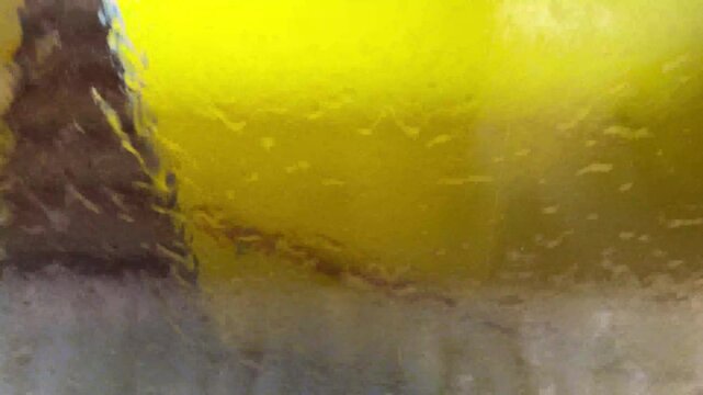 water flowing down a glass waterfall indoor founta