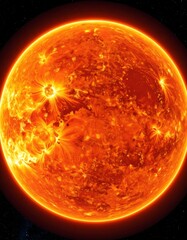 Glowing celestial body