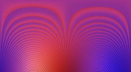 Fototapeta premium Curved Gradient Red, Purple, and Blue Semicircle Pattern Background Abstract Design