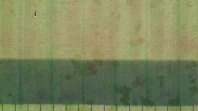 Aerial view of the May 17 football field in Banjarmasin which is being renovated