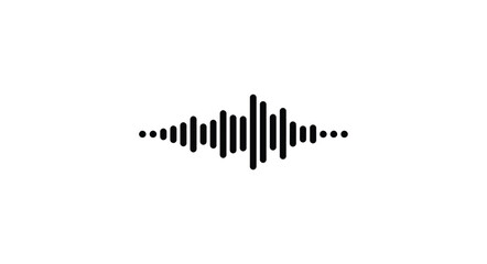Abstract waveform audio visualizer digital sound wave graphic for music and technology concepts