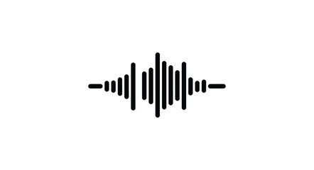 Abstract audio waveform graphic representation sound signal technology digital music concept visual sound wave