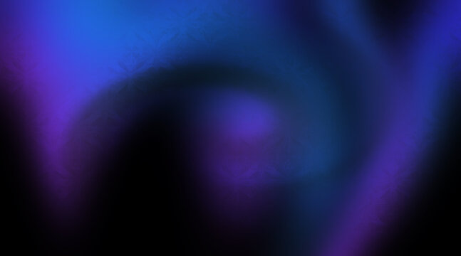 Dark Abstract Texture with Fluid Gradient, Blue Purple, Soft Focus, Leaf Pattern