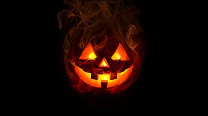 Horror Halloween Pumpkin Smoke Art Manipulation